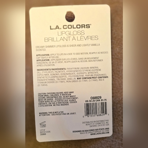 L.A. Colors Ice Cream Lip Balm and Lip Gloss Set - Picture 11 of 16